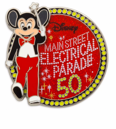 Disney Parks 50th The Main Street Electrical Mickey Pin Limited New with Card