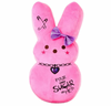 Peeps Easter Peep Bunny Pink Emo Pour Some Sugar on Me 15in Plush New with Tag