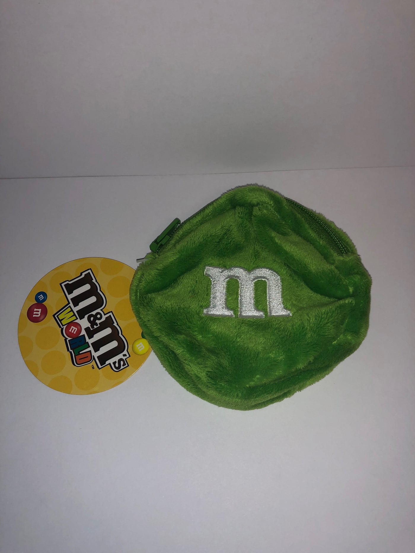 M&M's World Green Character Coin Purse Plush New with Tags