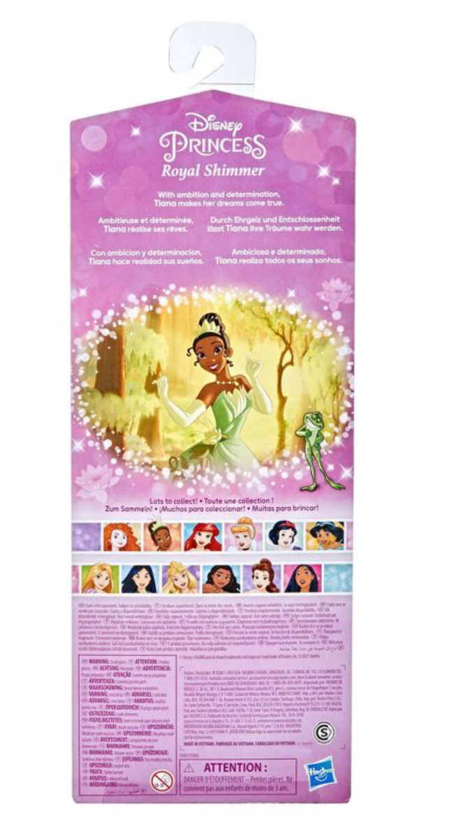 Disney Princess Royal Shimmer Tiana Doll New with Box