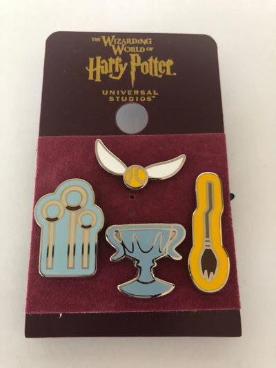 Universal Studios Harry Potter Quidditch Pin Set of 4 New with Card