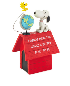 Hallmark Peanuts Snoopy and Woodstock Friends Make the World Better Figurine New