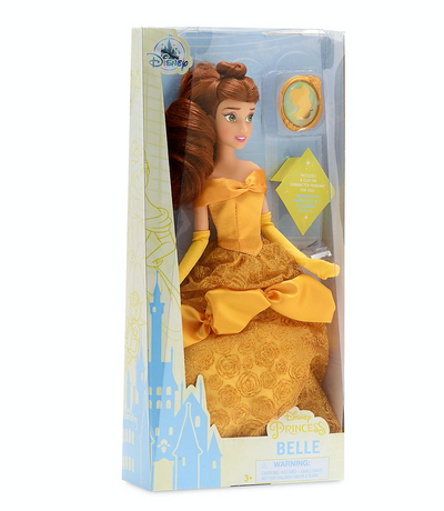 Disney Princess Belle Classic Doll with Pendant New with Box