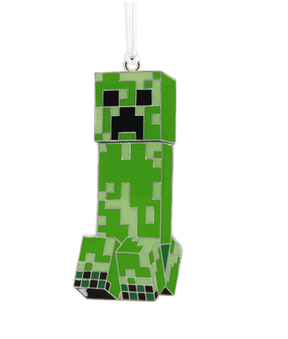 Hallmark Minecraft Creeper Metal Ornament New with Card