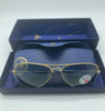 Disney 50th Ray Ban Sunglasses Aviator Large Metal Polar Blue New w Cloth Case