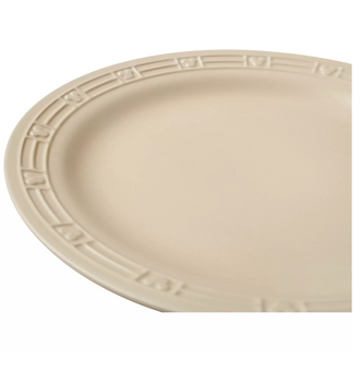 Disney Homestead Mickey Icon White Dinner Plate Set of 2 New with Tag