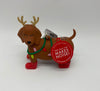Bath and Body Works Christmas Jolly Pup Dachshund Dog Pocket * Bac Holder New