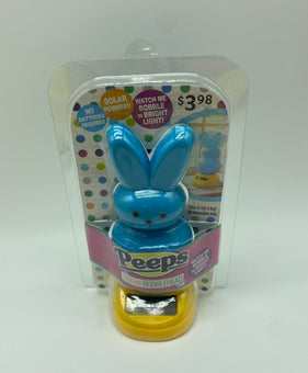 Peeps Easter Peep Blue Bunny Dancing Solar Bobblehead Bobbler New with Box