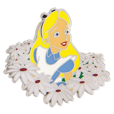 Disney Parks Alice in Wonderland with Flowers Pin New with Card
