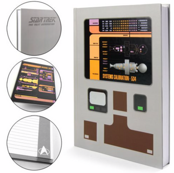 Star Trek The Next Generation PADD Hard Cover Journal New