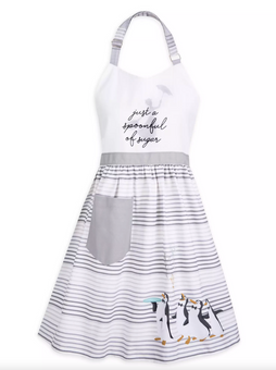 Disney Mary Poppins Penguins Apron for Adults New with tag
