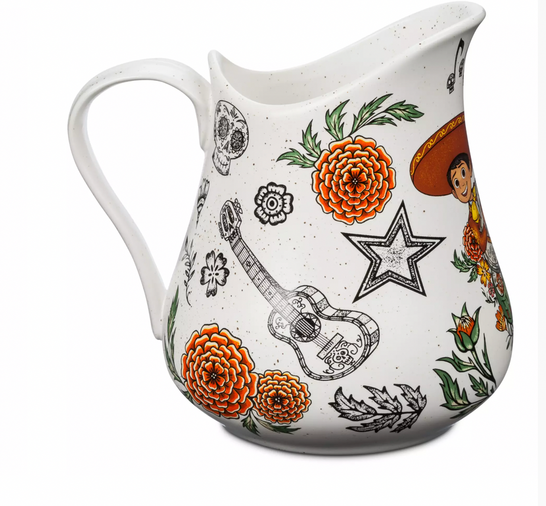 Disney Pixar Coco Kitchen Ceramic Pitcher El Amor Nunca Muere New