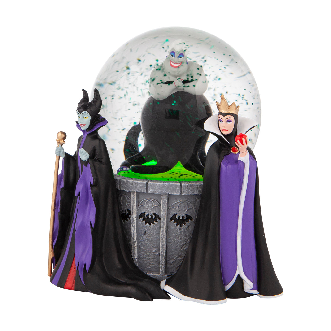 Disney Department 56 Villain Maleficent Ursula Evil Queen Waterball New with Box