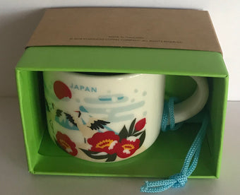 Starbucks Coffee You Are Here Japan Winter 2018 Ceramic Mug Ornament New with Box