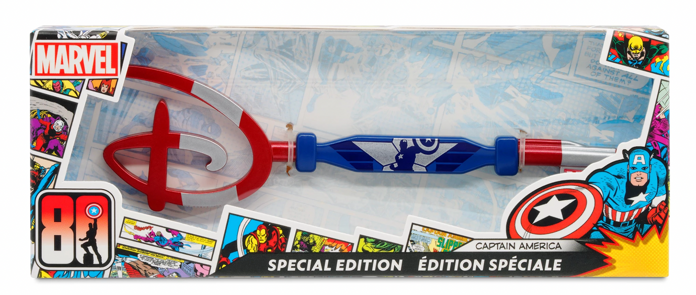 Disney Captain America 80th Anniversary Collectible Key Special Edition New Box