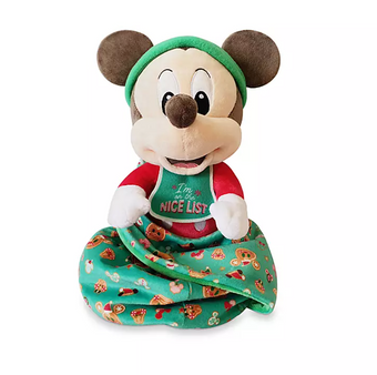 Disney Mickey Babies Holiday Cheer I'm on the Nice List Plush New with Tag