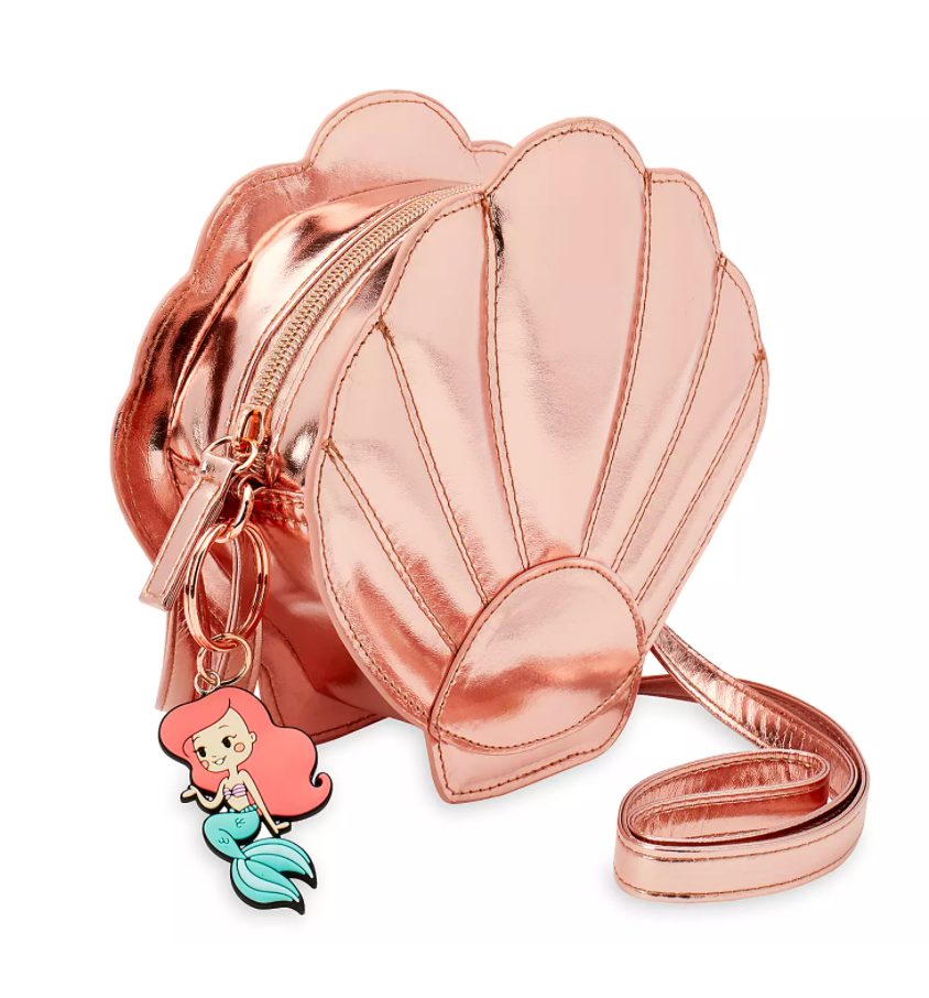 Disney Ariel The Little Mermaid Metallic Rose Gold Shell Fashion Bag New w Tag