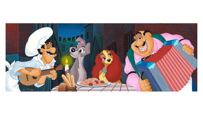 Disney Parks Lady & the Tramp at Tony's Place Deluxe Print by Williams New