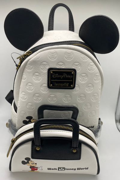 Disney Parks WDW 50th Vault Mickey Loungefly Backpack and Purse Set New with Tag