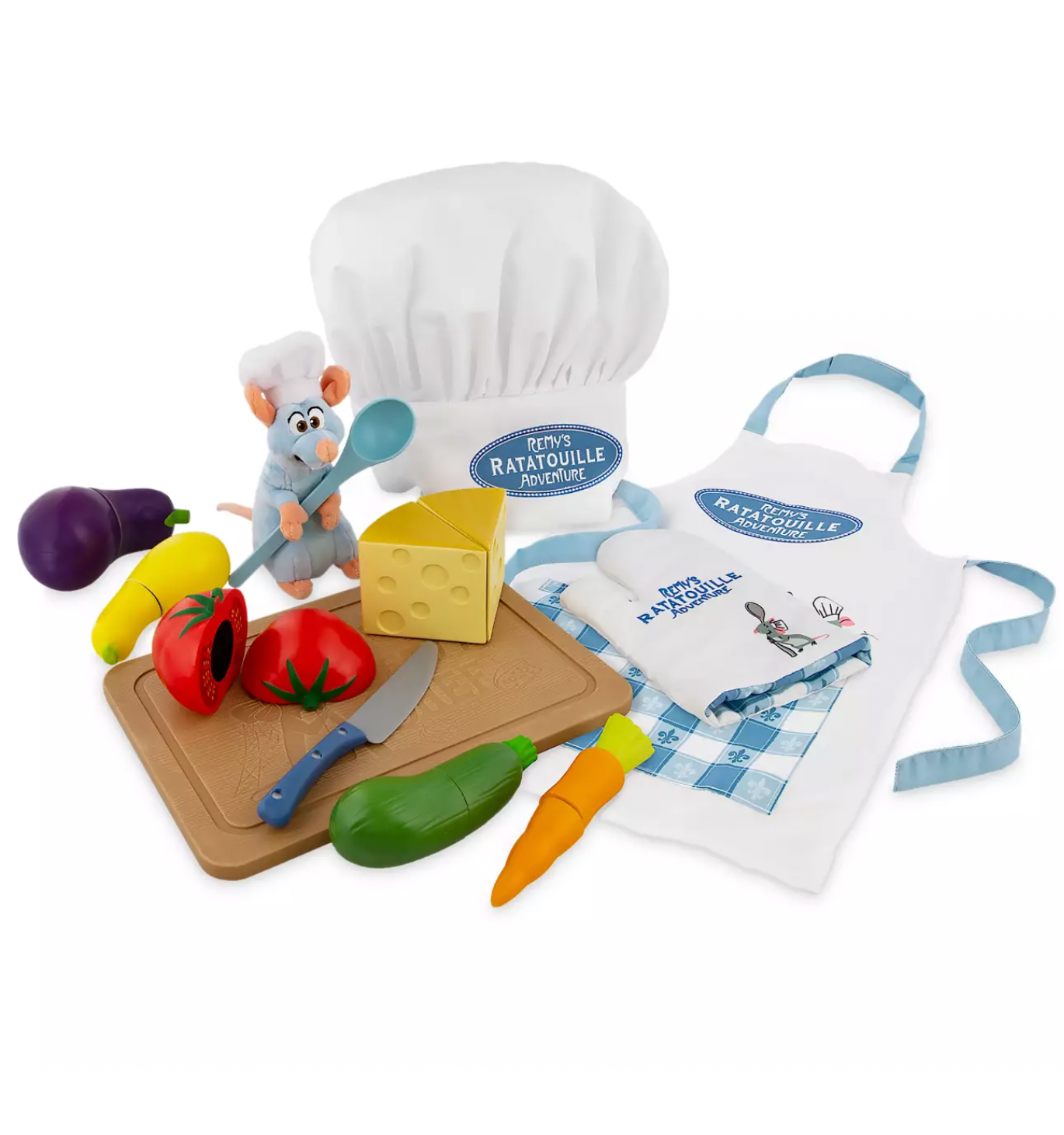 Disney Parks Remy's Ratatouille Adventure Little Chef Set with Apron Plush New