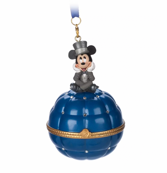 Disney Sketchbook Mickey Engagement Ring Box Christmas Ornament New with Box