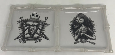 Disney Parks Nightmare Before Christmas Jack Sally Sause Appetizer Plate New