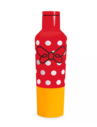 Disney Parks WDW Minnie Polka Dots Bow Stainless Steel Canteen by Corkcicle New