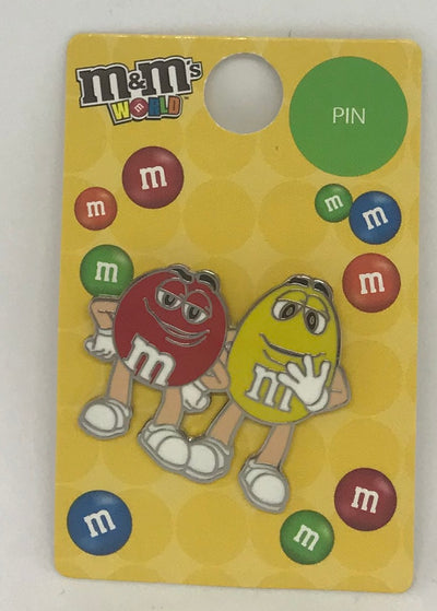 M&M's World Red and Yellow Character Pin New with Tag
