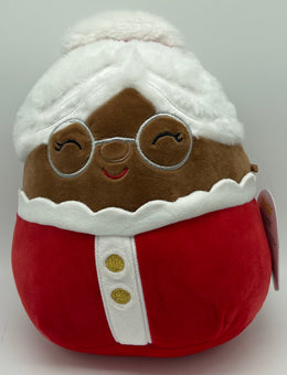 Original Squishmallows Nicolette Black Mrs. Santa Christmas Holiday 8"Plush 2021