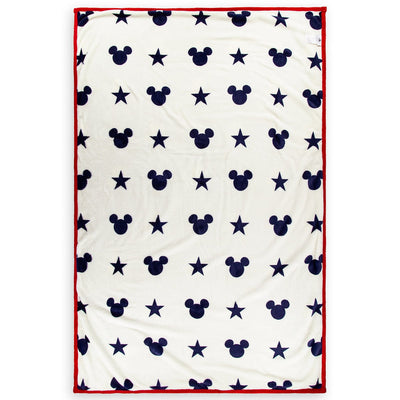 Disney Parks Mickey Mouse Americana Reversible Throw New with Tags