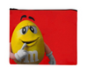 M&M's World Yellow Character Oops I Mean I Meant to Do That Recycled Pouch New