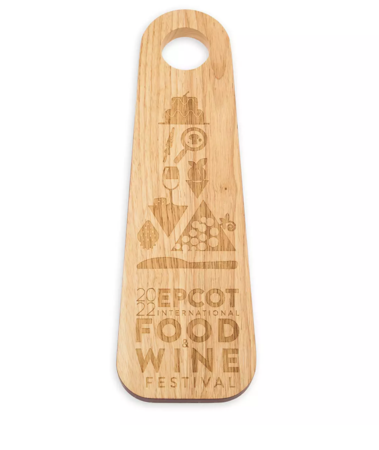 Disney EPCOT Food & Wine Festival 2022 Wood Serving Board New