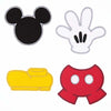 Disney Parks Mickey Mouse Body Parts Glove Shorts Icon Shoe Patch Set New