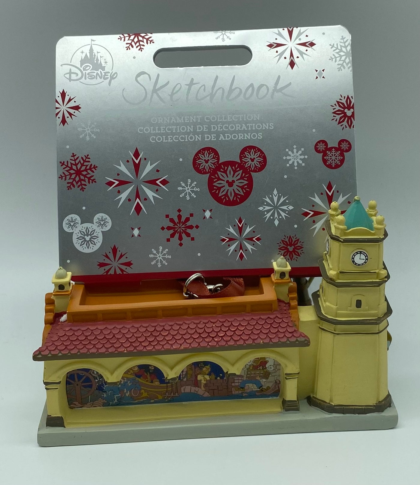 Disney Magic Kingdom Pirates of Caribbean Sketchbook Christmas Ornament New Tag