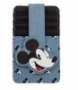 Disney Parks Mickey Denim Credit Card Wallet New with Tags