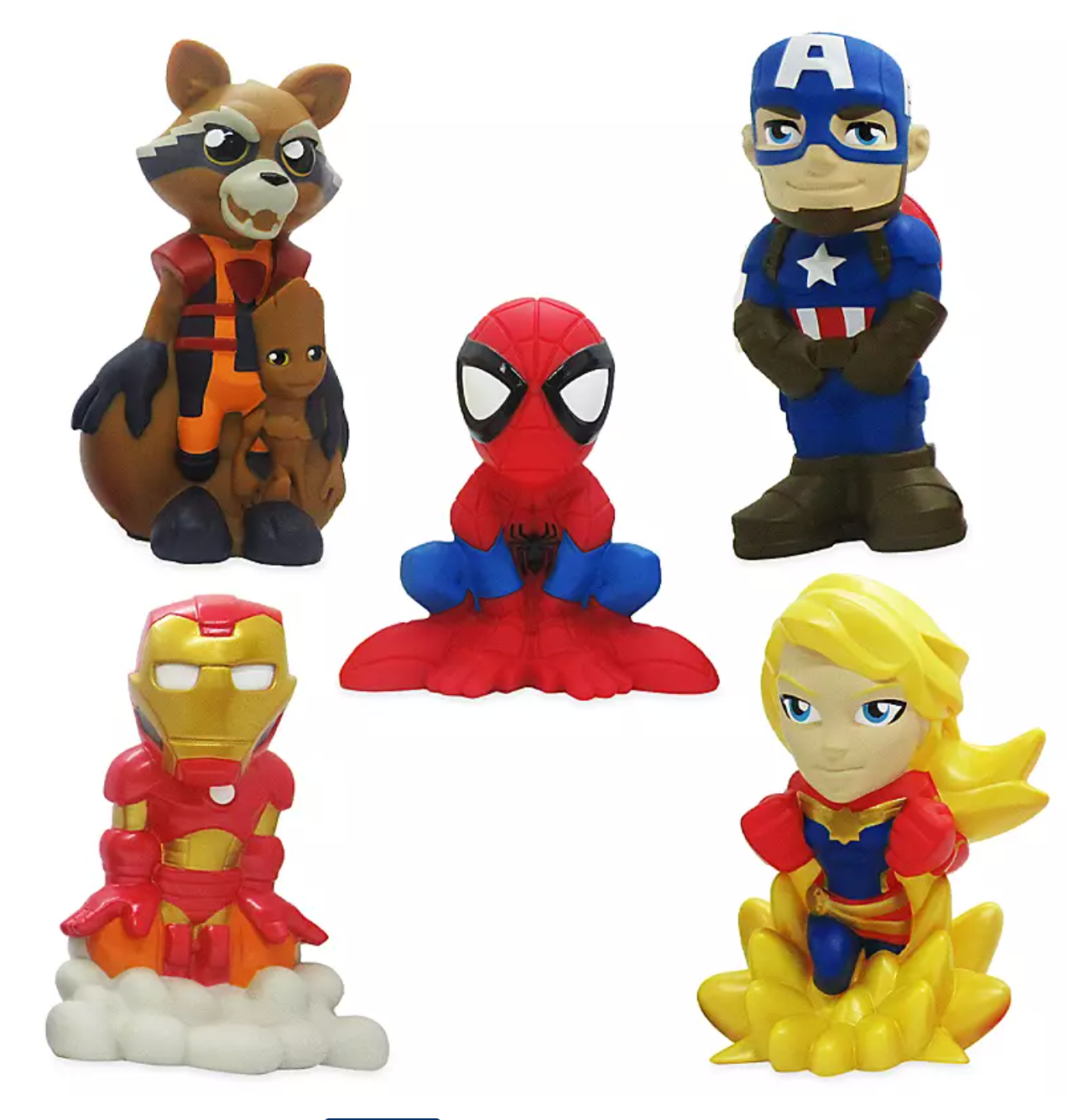 Disney Marvel Avengers Spider Man Iron Man Captain Bucket Bath Set New with Tag