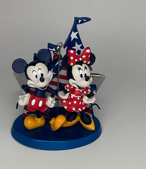 Disney Parks Mickey and Minnie Castle Americana Christmas Ornament New with Tag