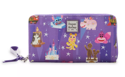 Disney Parks Dooney & Bourke Wristlet Wallet by Joey Chou Purple New with Tag