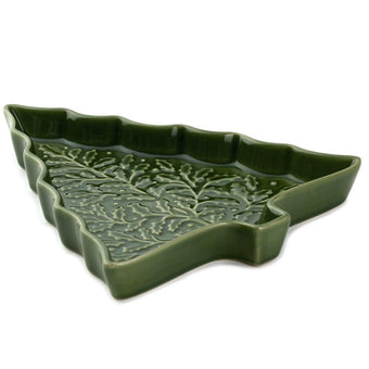Hallmark Christmas Tree Ceramic Serving Dish New