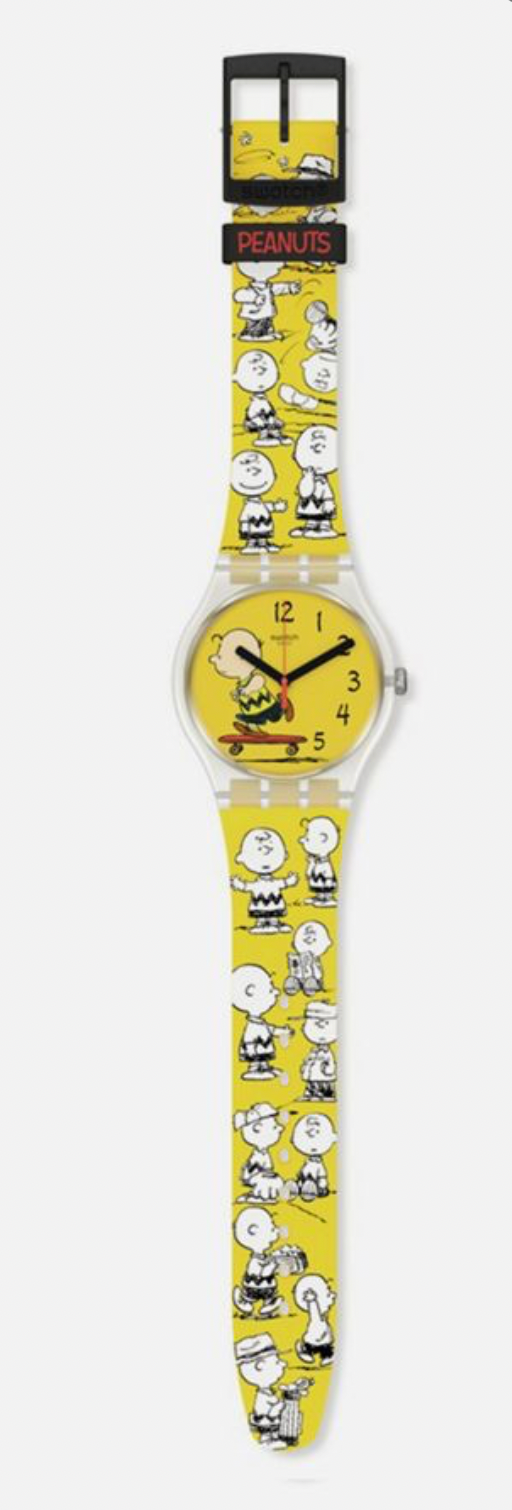 Swatch X Peanuts Pow Wow Watch Charlie Brown New with Box