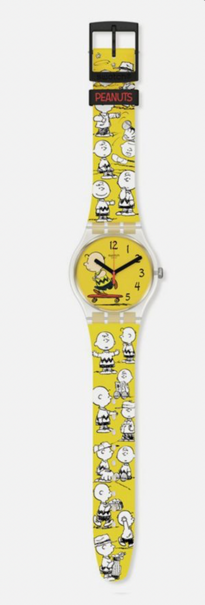 Swatch X Peanuts Pow Wow Watch Charlie Brown New with Box