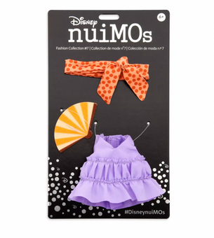 Disney NuiMOs Outfit Purple Dress with Headband and Fan New with Tag