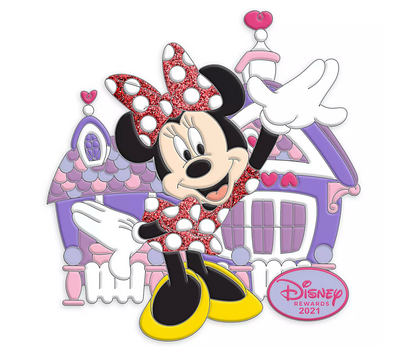 Disney Parks Minnie Disney Rewards Cardmember Pin 2021 New with Card