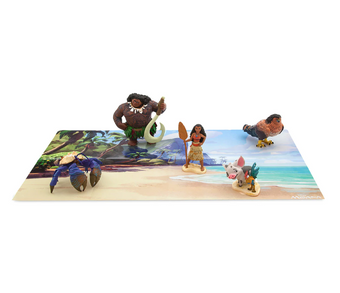Disney Store Moana Fold-up Illustrated Play Mat Play Set New with Box