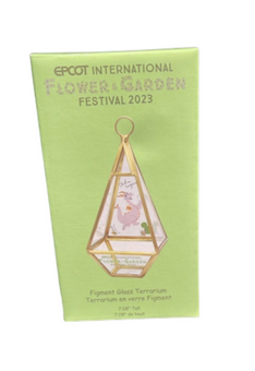 Disney EPCOT Flower and Garden 2023 Figment Glass Terrarium New with Box