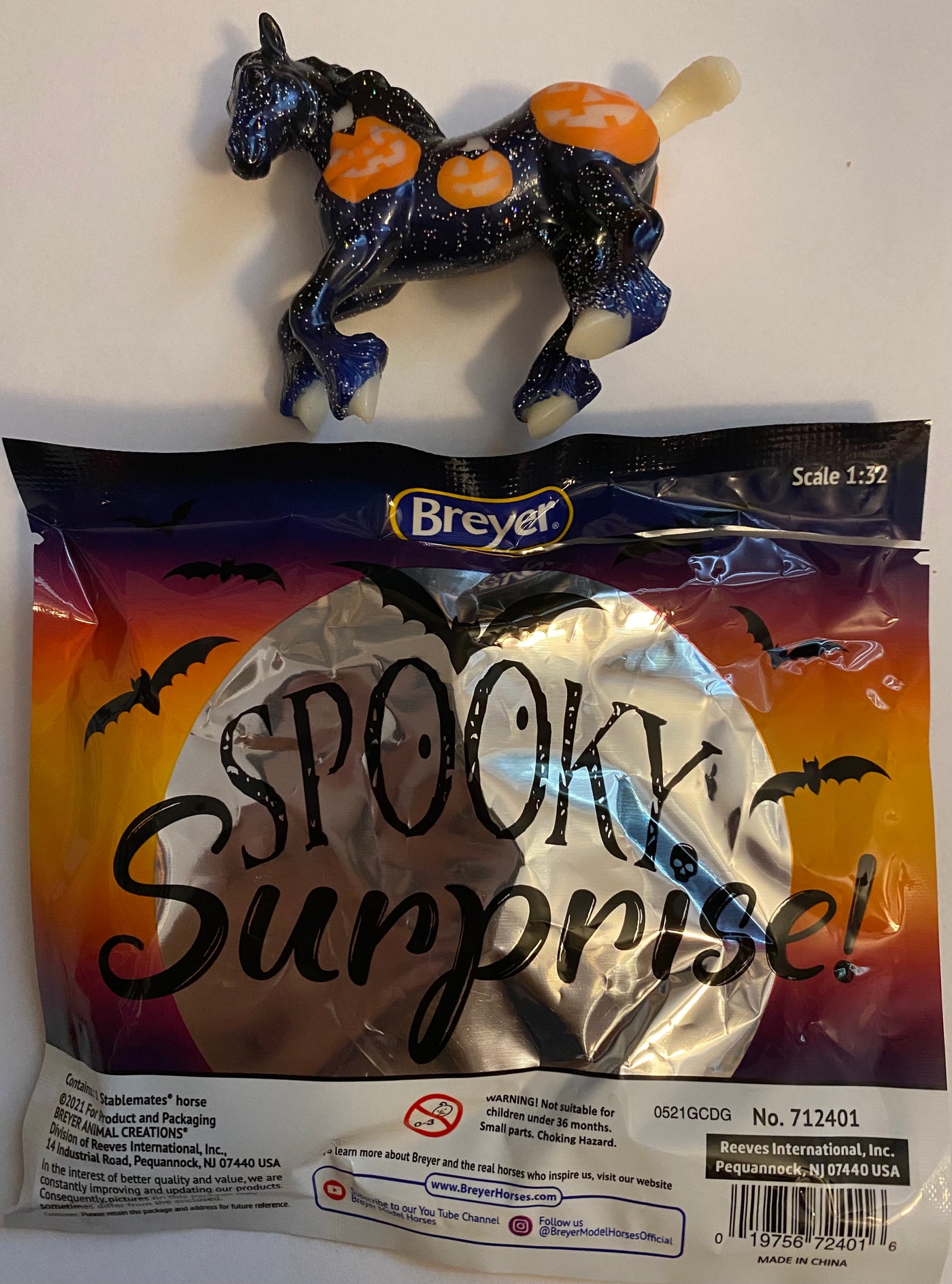 Breyer Horses Halloween 2021 Spooky Surprise 1:32 Mini Jack Glow New Opened