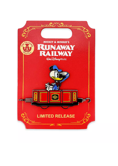Disney Parks Mickey and Minnie Runaway Railway Donald Limited Pin New with Card