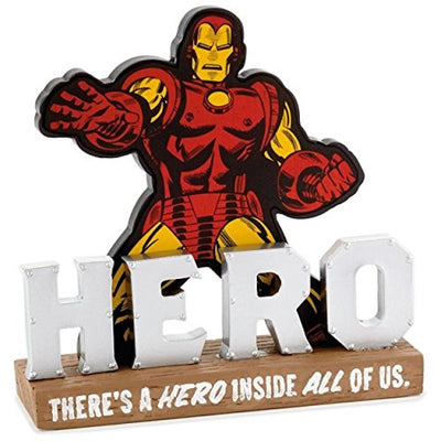 Hallmark Iron Man There's a Hero Inside All of Us Quote Resin Sign New