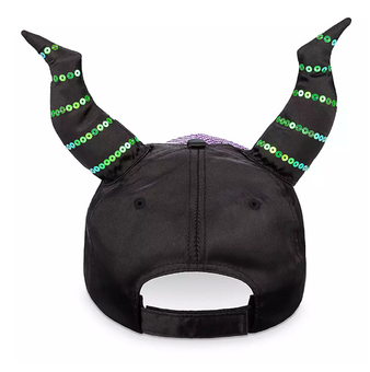 Disney Halloween Maleficent Sequin Horned Cap for Adults New with Tag