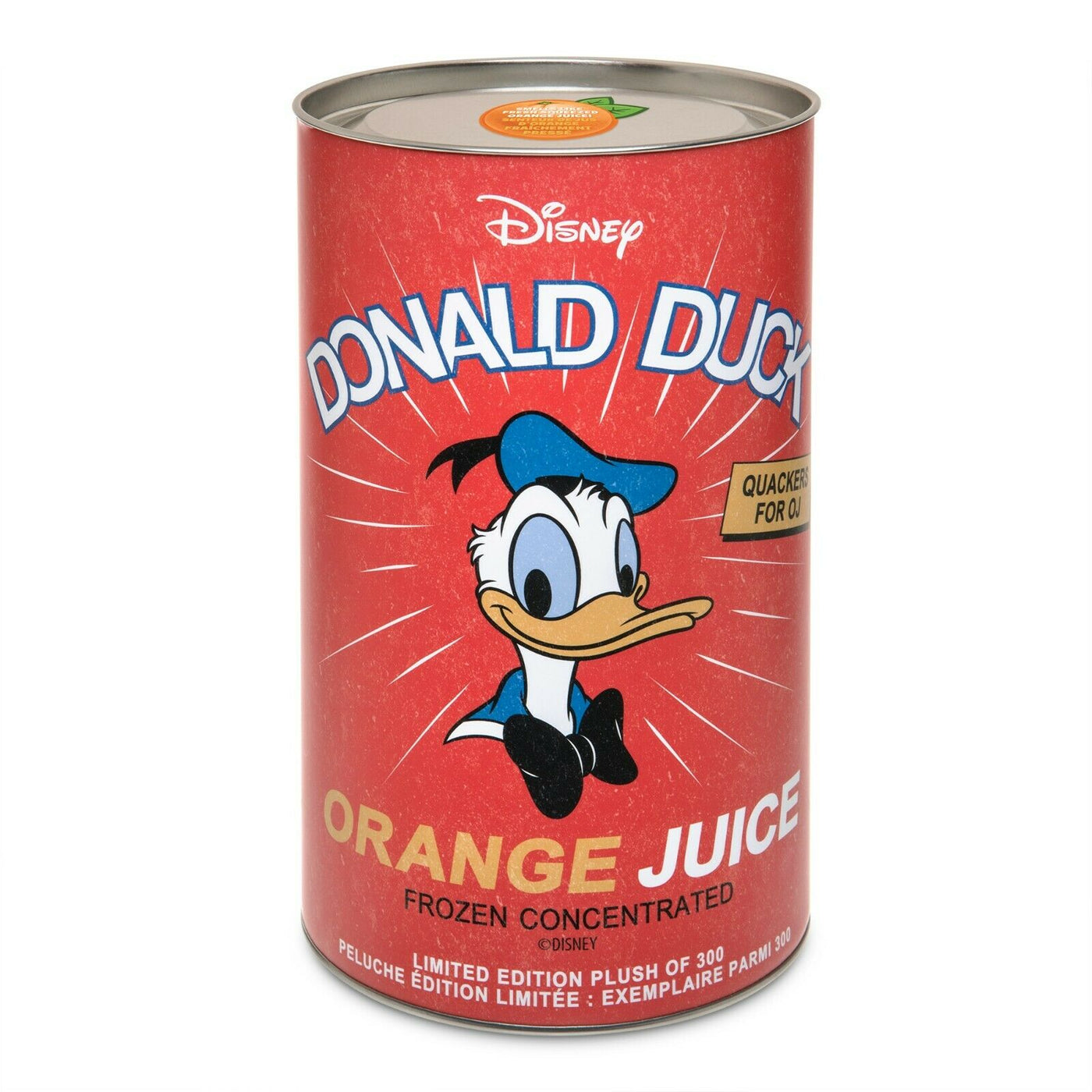 Disney D23 Expo 2019 Donald Duck Plush in Orange Juice Can LE 300 New